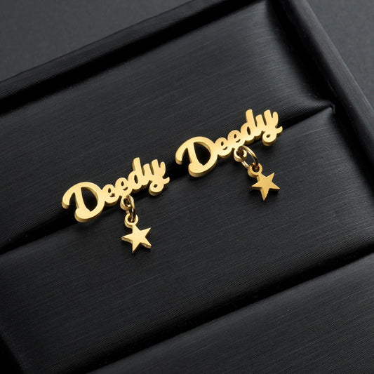 Customised Name Earrings