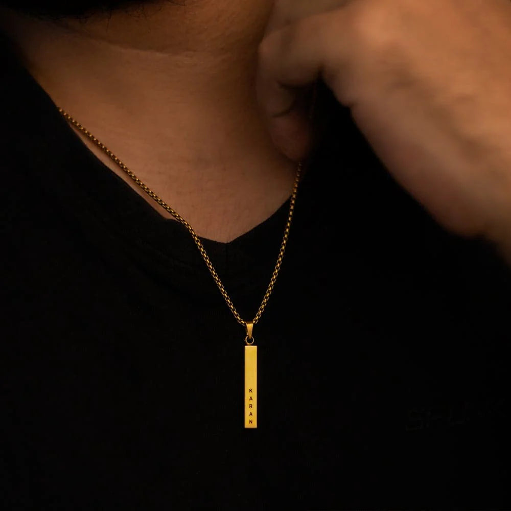 Customised Name Bar Chain