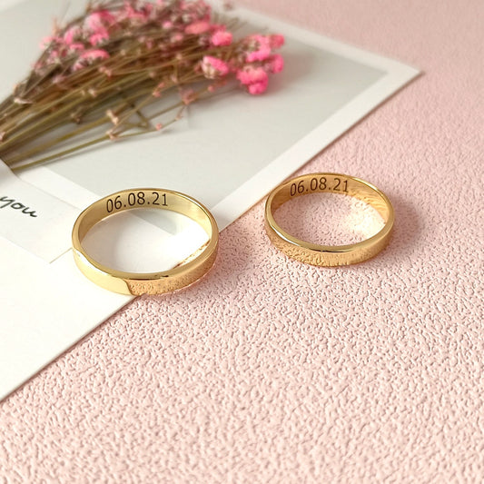 Customised Couple Name Rings