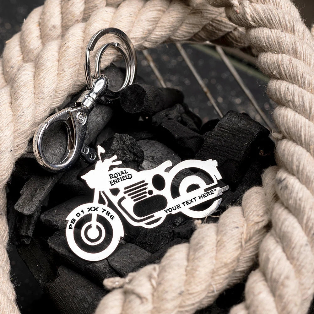 Personalised Royal Enfield Classic 350 Keychain