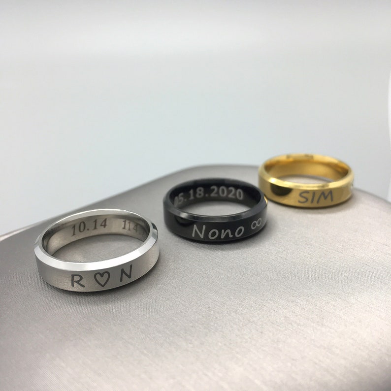 Engraved Name Ring