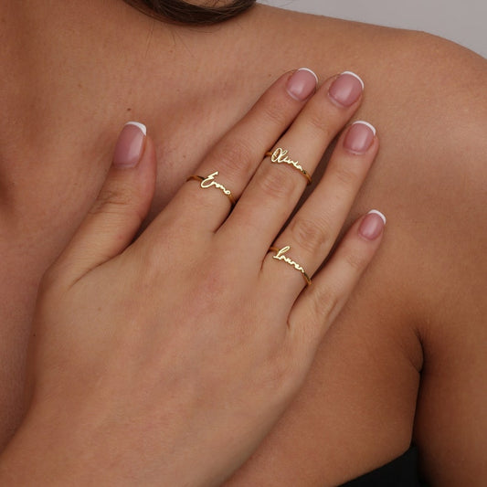 Customised Name Ring