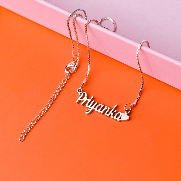 Gold Plated Priyanka Name Gold Chain Design Name Necklace