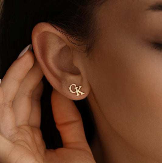 Alphabet Customised Name Earrings