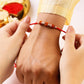 Pure Silver Three Rudraksha Rakhi