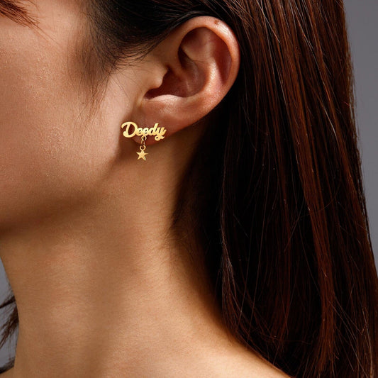Customised Name Earrings