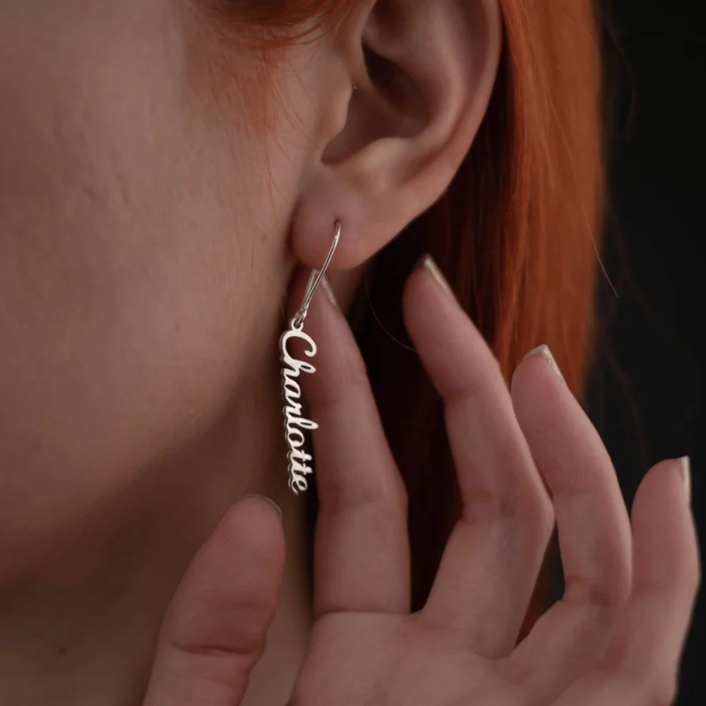 Customised Name Earrings