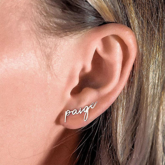 Customised Name Earrings