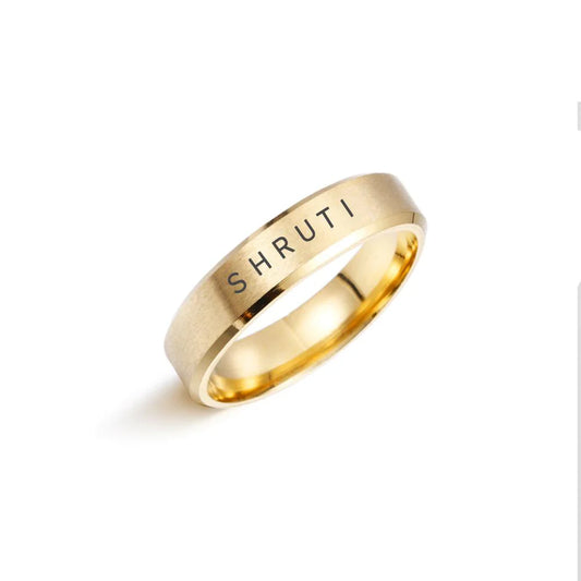 engraved name ring