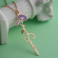 Customized Flowers Name Necklace