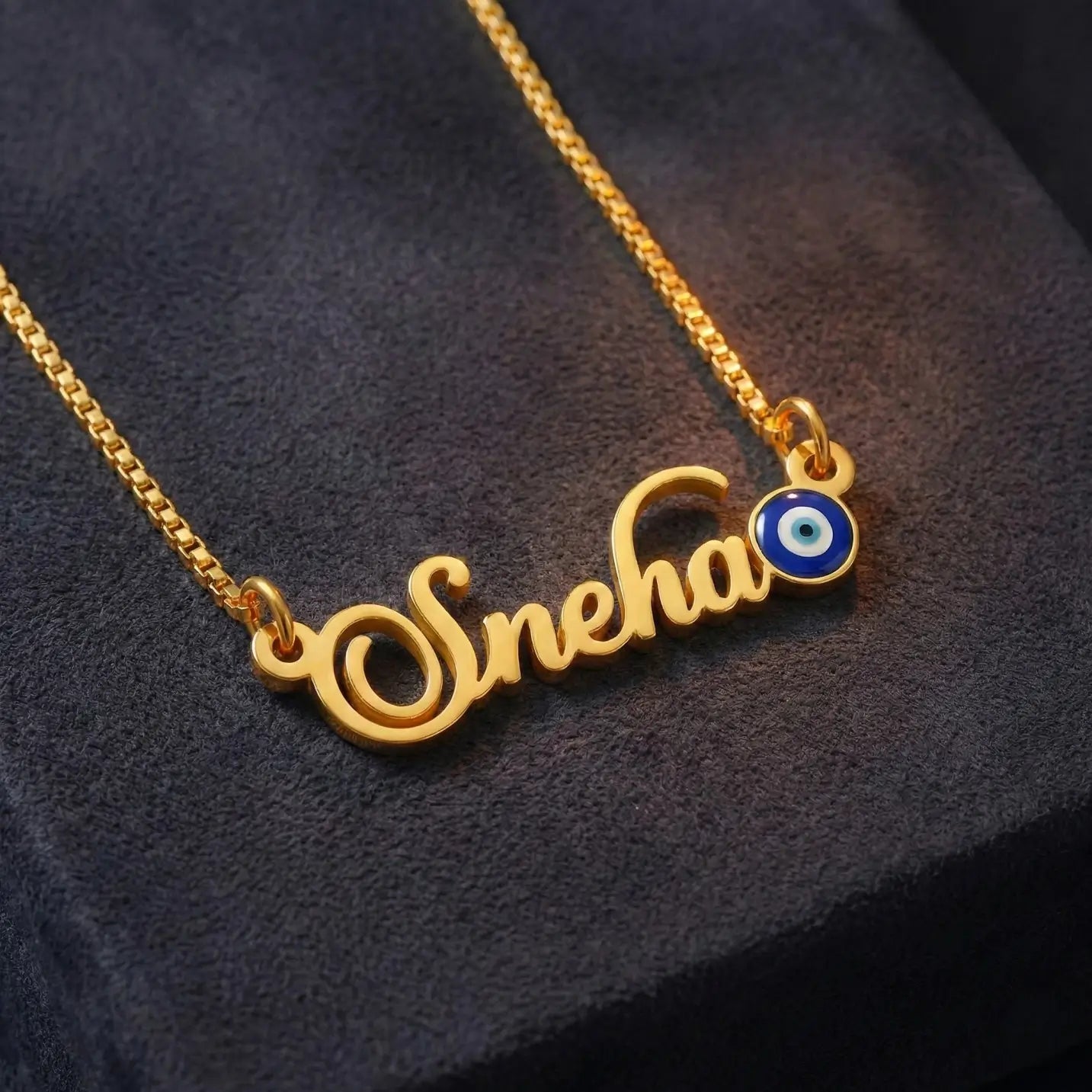 Customised Evil Eye Name Necklace