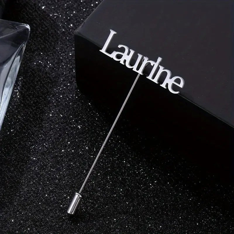 Customised Name Lapel Pin Brooch