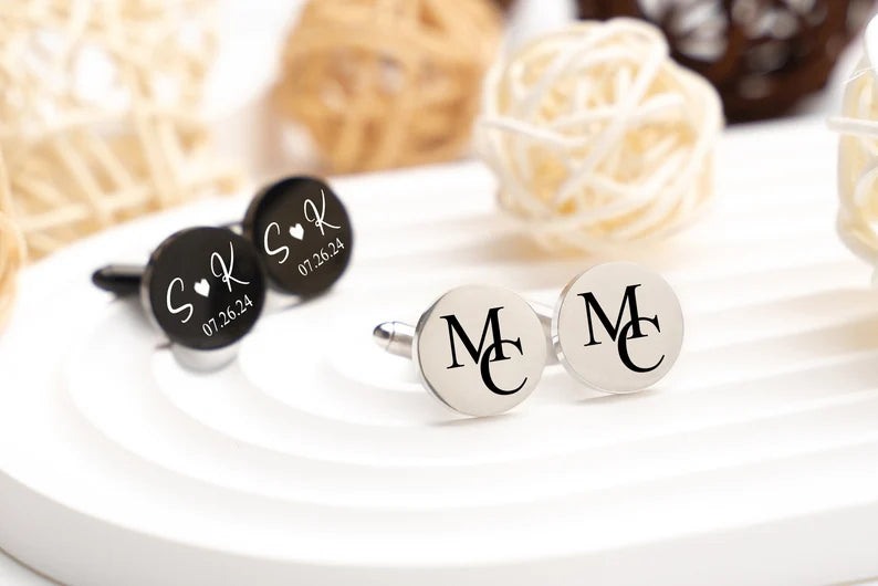 Engraved Customised Name Cufflinks