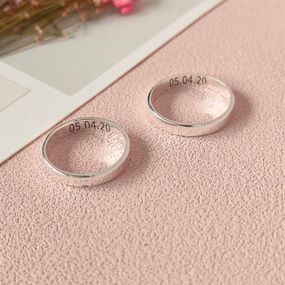 Customised Couple Name Rings