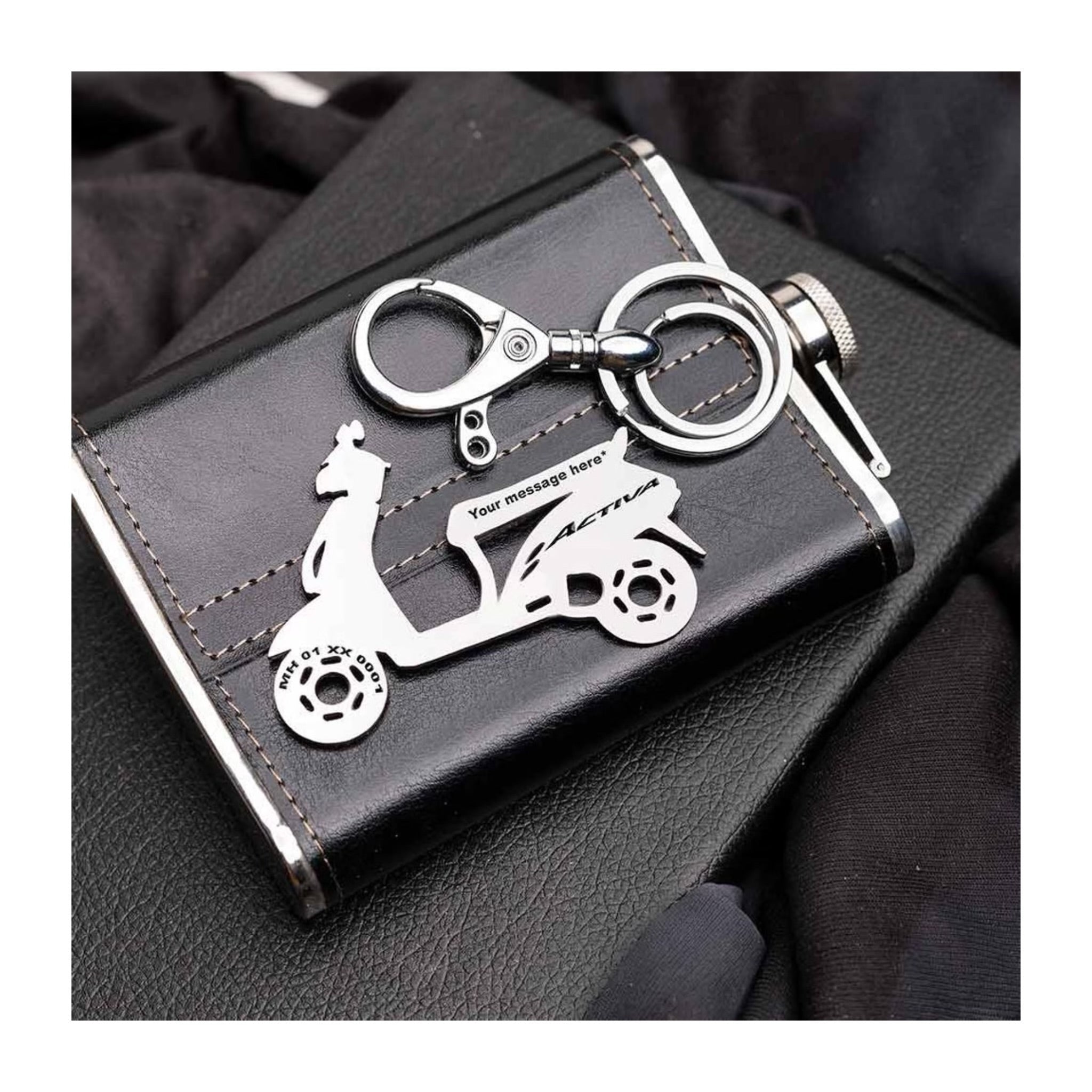 Customised Scooty Keychain – Anudeep Arts