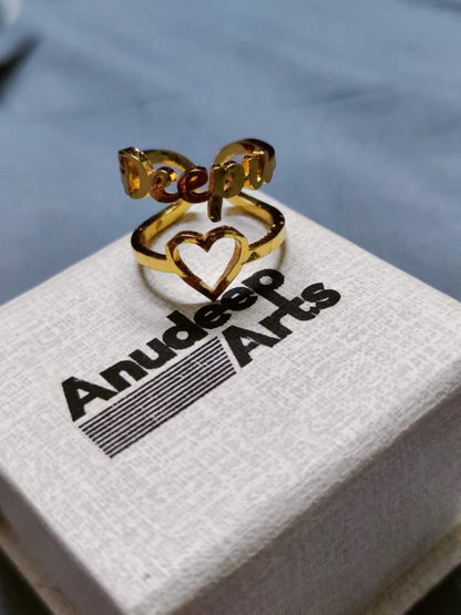 Customised Love Name Ring